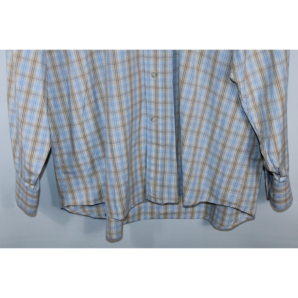 Canali Men's XL Multicolor Plaid Long Sleeve Dress Shirt - Picture 3 of 13